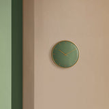 Arne Jacobsen City Hall Wall Clock, Medium, Green, Ø: 8.3” By Arne Jacobsen