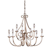 Dover Chandelier Brushed Nickel 32 Inch