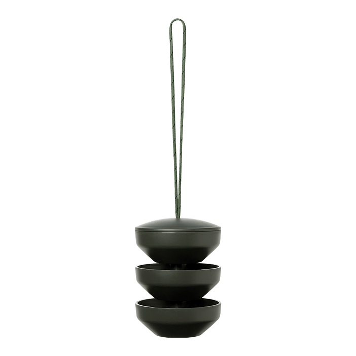 Rosendahl Recycled Bird Feeding Station Hanging, Green, H: 6.9" By Rosendahl