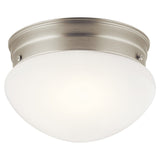 Ceiling Space Ceiling Flush Light Brushed Nickel 7.25 Inch