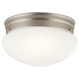 Ceiling Space Flush Semi Flush Mount Brushed Nickel 8.75 Inch