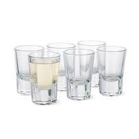 Rosendahl GC Shot Glass Clear 6 Pcs H 3in Dia 2in 1.4 oz By Rosendahl