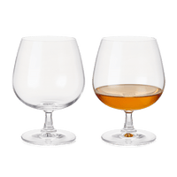 Rosendahl GC Brandy Glass Clear 2 Pcs H 3.9in Dia 3.9in 13.5 oz By Rosendahl