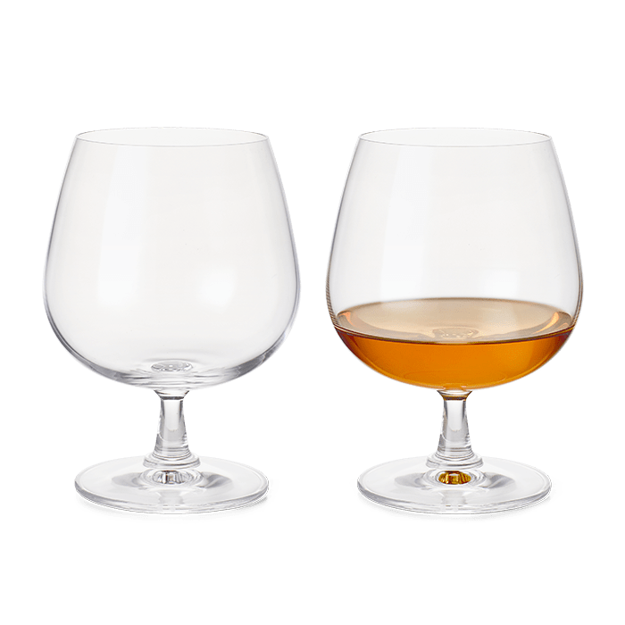 Rosendahl GC Brandy Glass Clear 2 Pcs H 3.9in Dia 3.9in 13.5 oz By Rosendahl