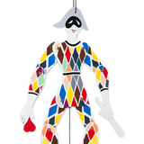 Kay Bojesen Harlequin Jumping Jack, Multi, H: 20.1" By Kay Bojesen