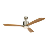 Ridley Ceiling Fan Brushed Stainless Steel