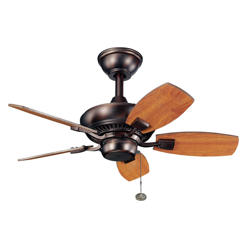 Canfield Ceiling Fan Oil Brushed Bronze 30 Inch