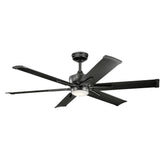 Szeplo Patio Ceiling Fan Satin Black 60 Inch