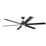 Szeplo Patio Ceiling Fan Satin Black 80 Inch