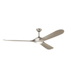 Mylo LED Weather+ Ceiling Fan Painted Brushed Nickel 80 Inch