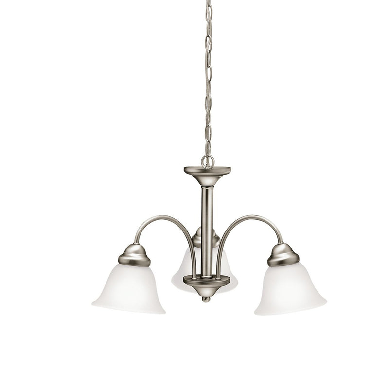 Wynberg 1 Tier Chandelier Brushed Nickel 3 Light