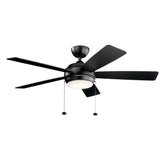 Starkk Ceiling Fan Satin Black 52 Inch