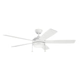 Starkk Ceiling Fan Matte White 60 Inch