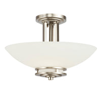 Hendrik Ceiling Semi Flush Light Brushed Nickel