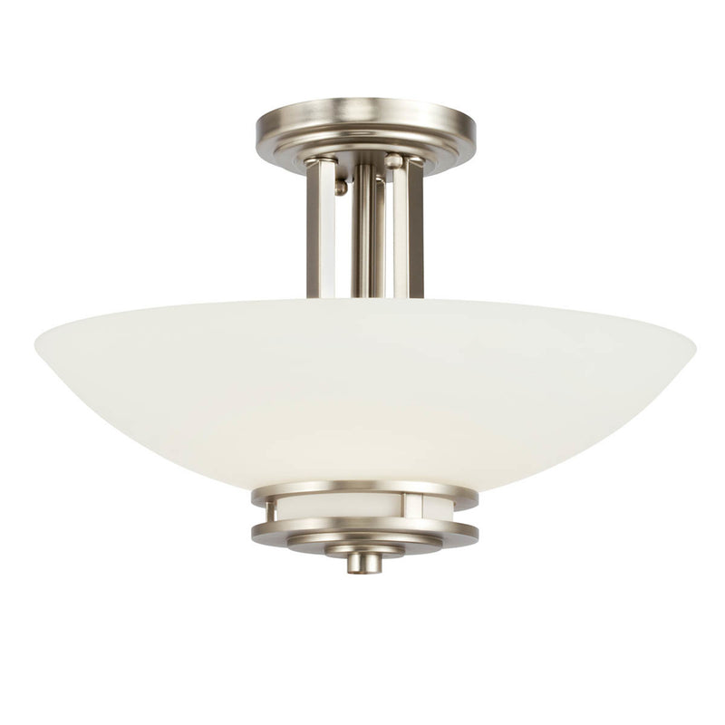 Hendrik Ceiling Semi Flush Light Brushed Nickel