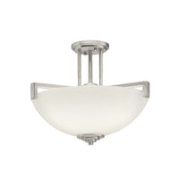 Eileen Inverted Pendant Brushed Nickel 17.25 Inch