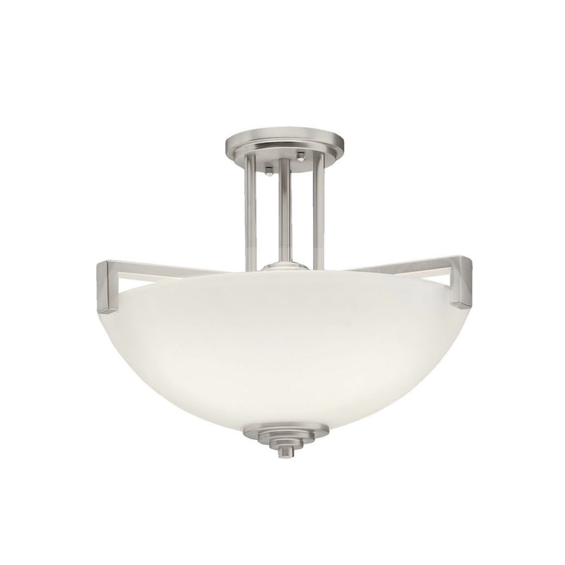 Eileen Inverted Pendant Brushed Nickel 17.25 Inch