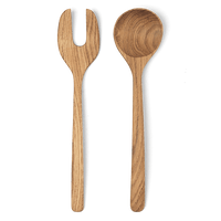 Kay Bojesen Menageri Cutlery Set, Oak, W: 11.4" By Kay Bojesen