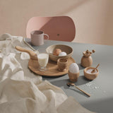 Kay Bojesen Menageri Egg cup, Oak, H: 2.2", 2 Pcs. By Kay Bojesen
