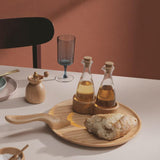 Kay Bojesen Menageri Oil And Vinegar Bottles, Oak, 3.7 Oz By Kay Bojesen