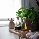 Kay Bojesen Menageri Oil And Vinegar Bottles, Oak, 3.7 Oz By Kay Bojesen