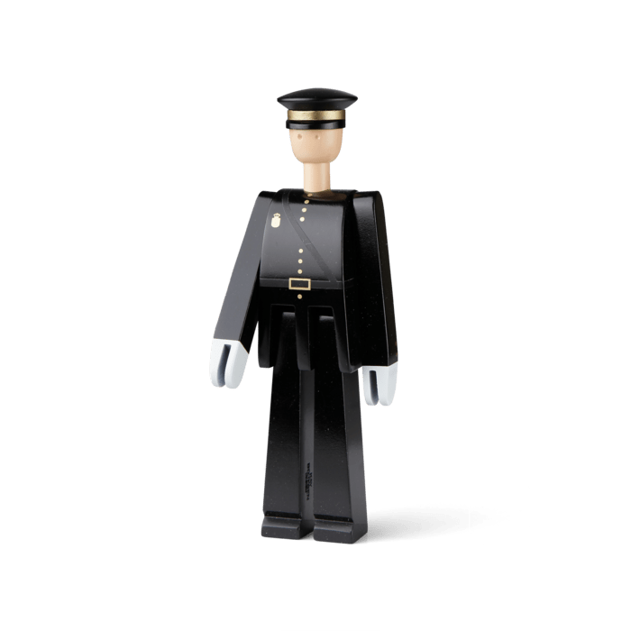 Kay Bojesen Police Officer, Black, H: 7.9" By Kay Bojesen