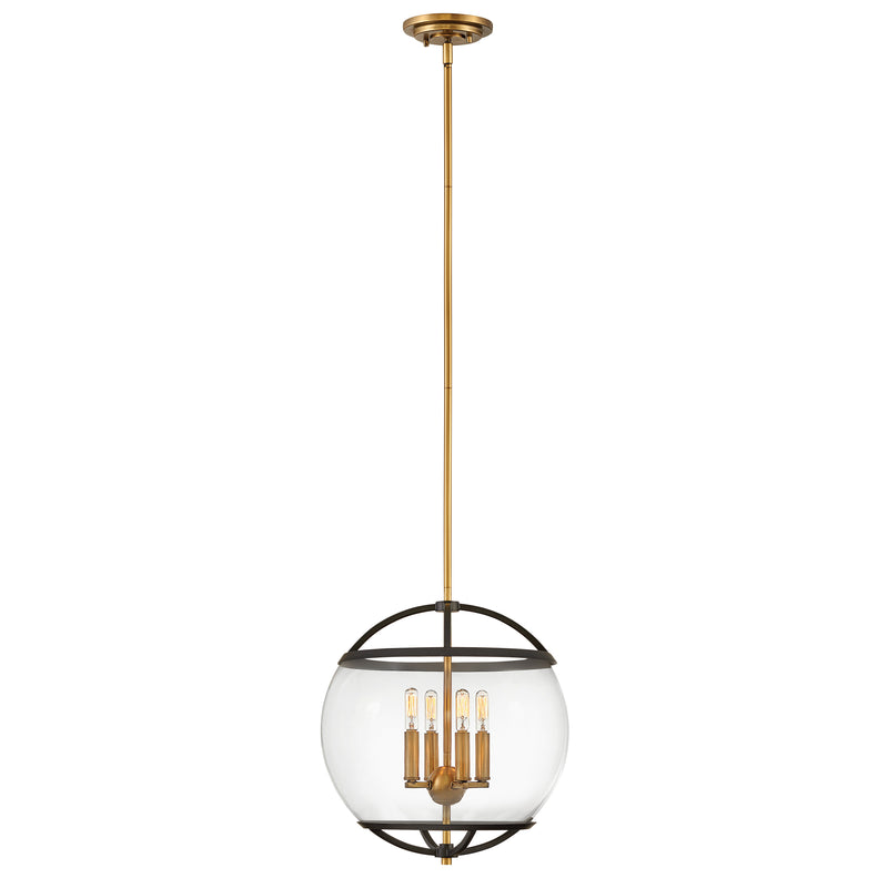 Calvin Medium Orb Pendant - Black - by Hinkley