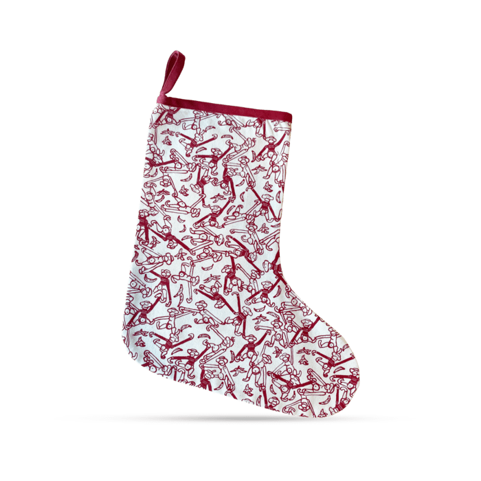 Kay Bojesen Christmas Stocking, Red/White, H: 17.7" By Kay Bojesen