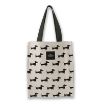 Kay Bojesen Dog Tote Bag, Black/White By Kay Bojesen