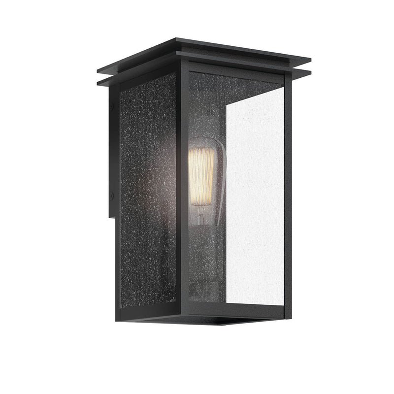 Arkville Outdoor Wall Rectangle Light Textured Black 6 Inch