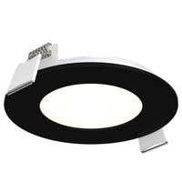 3” Round Panel Outdoor Light Black By DALS