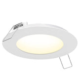 3” Round Panel Outdoor Light White By DALS