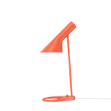 Arne Jacobsen Lamps Mini Table Lamp, Electric Orange, H: 17" By Arne Jacobsen