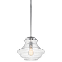 Everly Schoolhouse Pendant Chrome