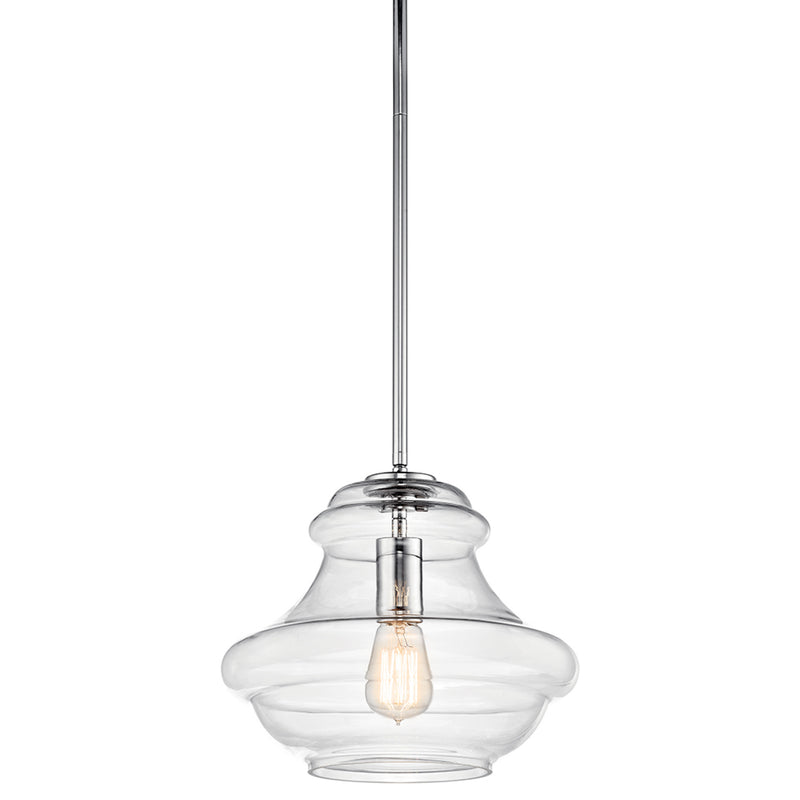 Everly Schoolhouse Pendant Chrome