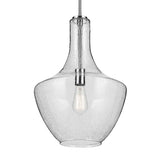 Everly Bell Pendant Chrome 14 Inch