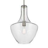Everly Bell Pendant Brushed Nickel 14 Inch