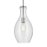 Everly Hour Glass Pendant Chrome 9 Inch