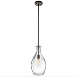 Everly Hour Glass Pendant Olde Bronze 9 Inch