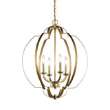 Voleta Foyer Pendant Natural Brass 22 Inch