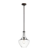 Everly Bell Pendant Olde Bronze 10.5 Inch