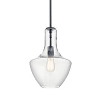 Everly Bell Pendant Black 10.5 Inch