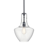 Everly Bell Pendant Black 10.5 Inch