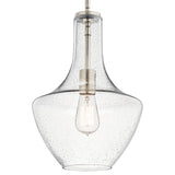 Everly Bell Pendant Brushed Nickel 10.5 Inch