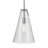Everly Cone Pendant Chrome 10.25 Inch