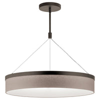 Mercel Drum Round Chandelier Olde Bronze 26.5 Inch