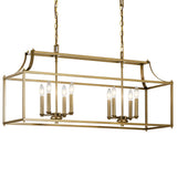 Morrigan Linear Chandelier Natural Brass