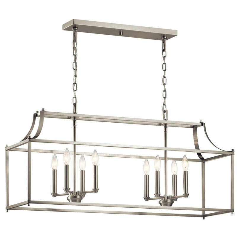 Morrigan Linear Chandelier Brushed Nickel