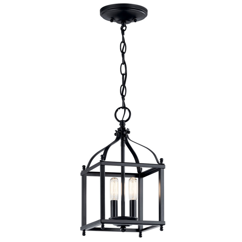 Larkin Pendant Black 8 Inch