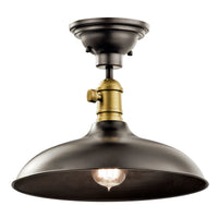 Cobson Semi Flush Pendant Olde Bronze 12 Inch
